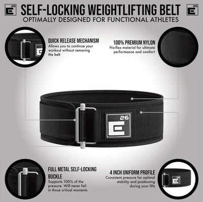 ELEMENT26 SELF-LOCKING WEIGHTLIFTING BELT - Untamed Athlete